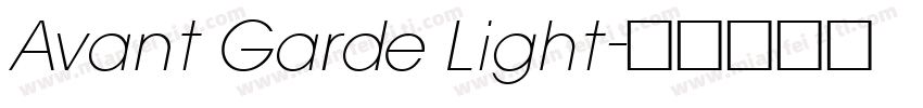 Avant Garde Light字体转换